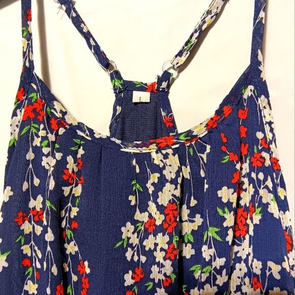 Gorgeous EUC Women's Spaghetti Strap Asymmetrical Midi Dress, Size Large - Picture 3 of 9